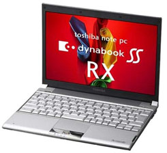 Ноутбуки Toshiba SS RX1 и Satellite WXW модернизированы с помощью процессоров Penryn