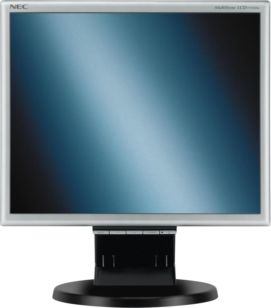 NEC 17-inchmonitor ;Silv/Black. 5:4, 1280x1024;0,264mm;5ms;250cd/m2; 1000:1; 176/170; Height adjustable 50mm; Tilt;D-Sub,DVI-D;Internal PS; 2*1W;TCO5