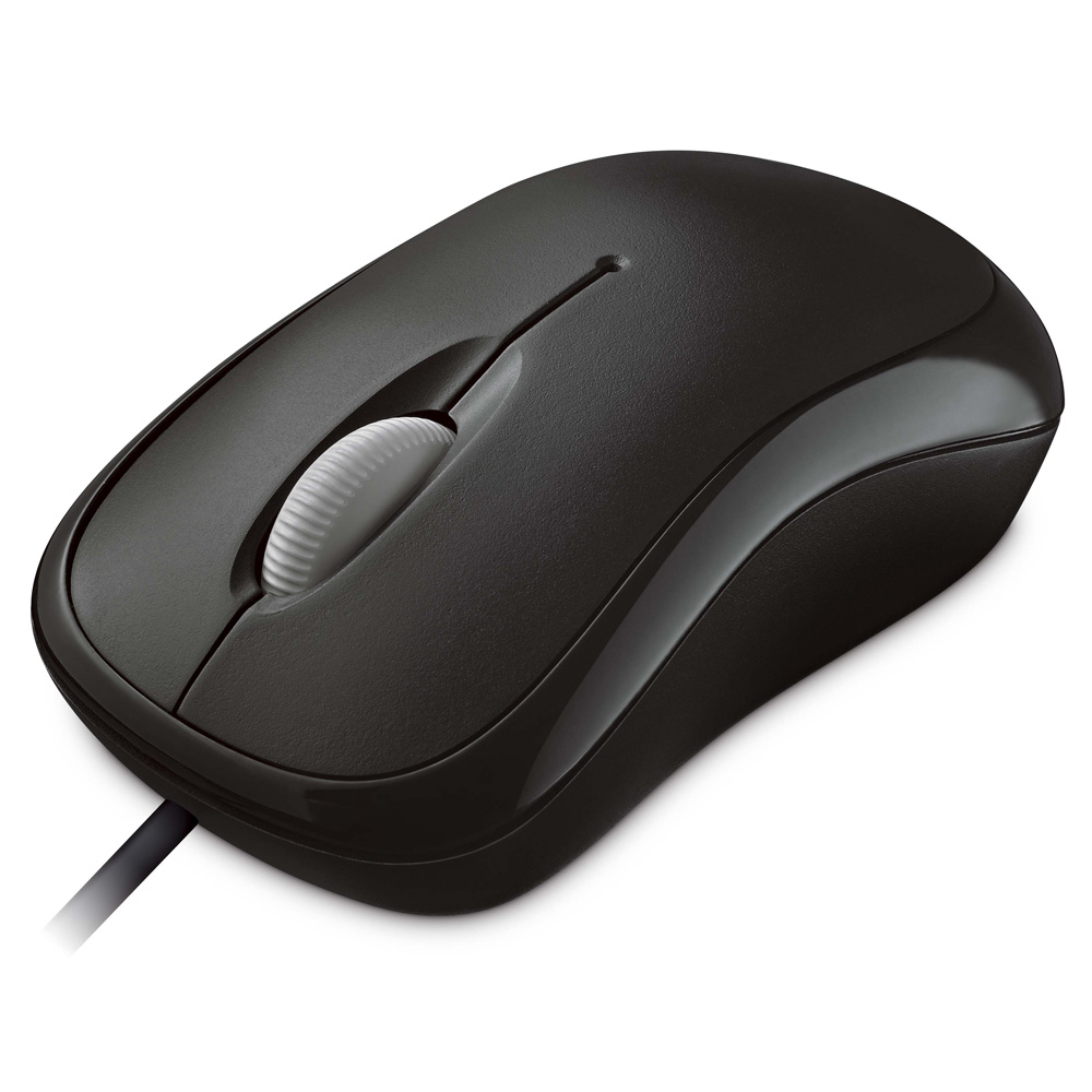 Microsoft Mouse Ready Mouse, Mac, Win, USB, Black