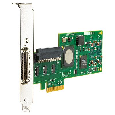  HP Single Channel Ultra320 SCSI Adapter (PCI-E x4, 1int, 1ext - All Srv/Wrst)