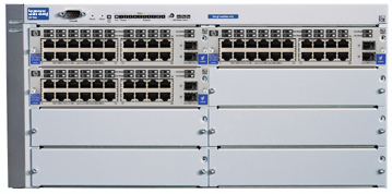 Шасси HP ProCurve Switch 4160gl 5U (3 slots 20x10/100/1000 + 2 mini-GBIC, 5 open slots, 36.6Gb/s)