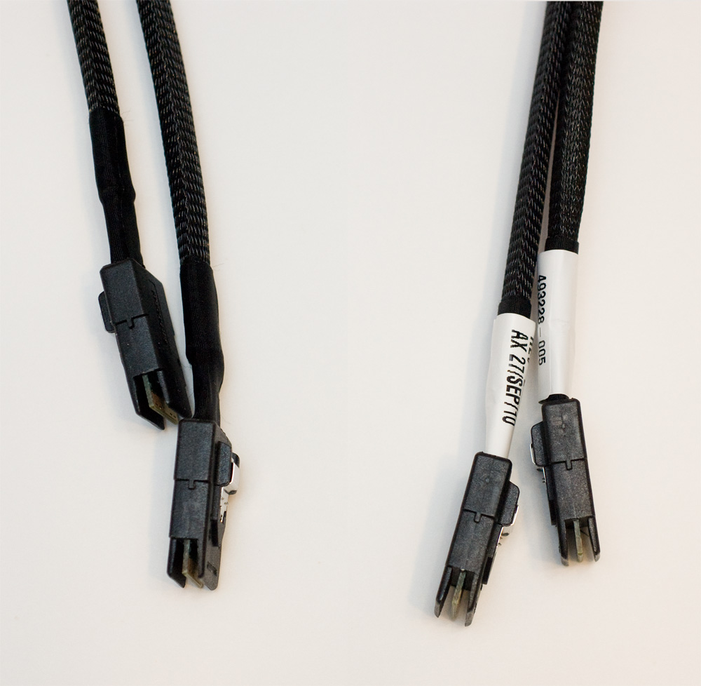  HP Mini SAS to Mini SAS 28in Cable Assy DL180G6 (to connect SAS RAID SA410 to backplane. incl. 1 cable, up to 4 drives)