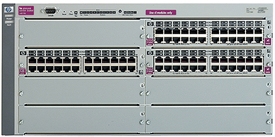  HP Procurve Switch 5372xl 5U (3 slots 24x10/100, 5 open slots, 76.8Gb/s)