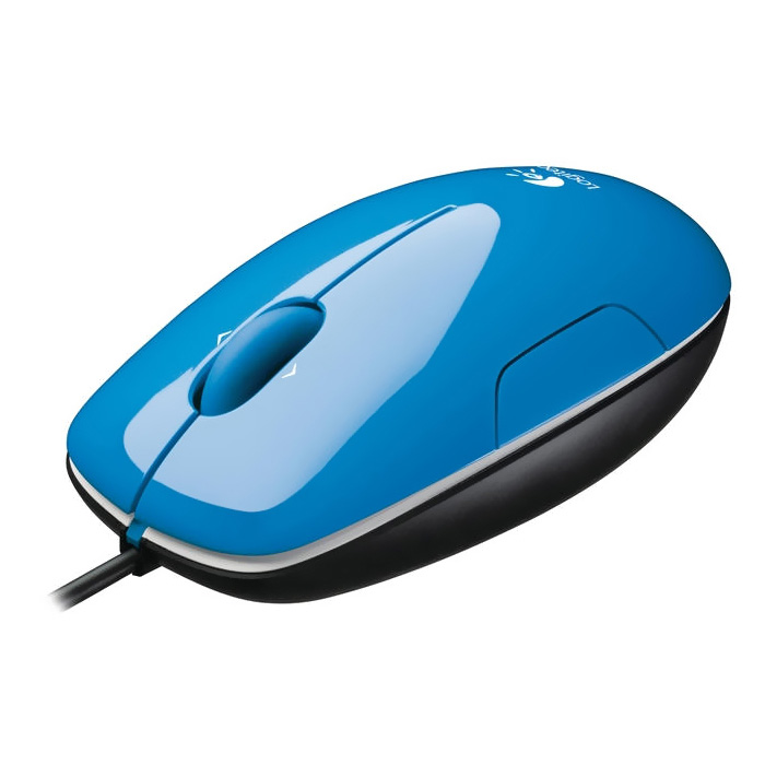 Logitech LS1 Laser Mouse, Aqua-Blue, USB, [910-001109]