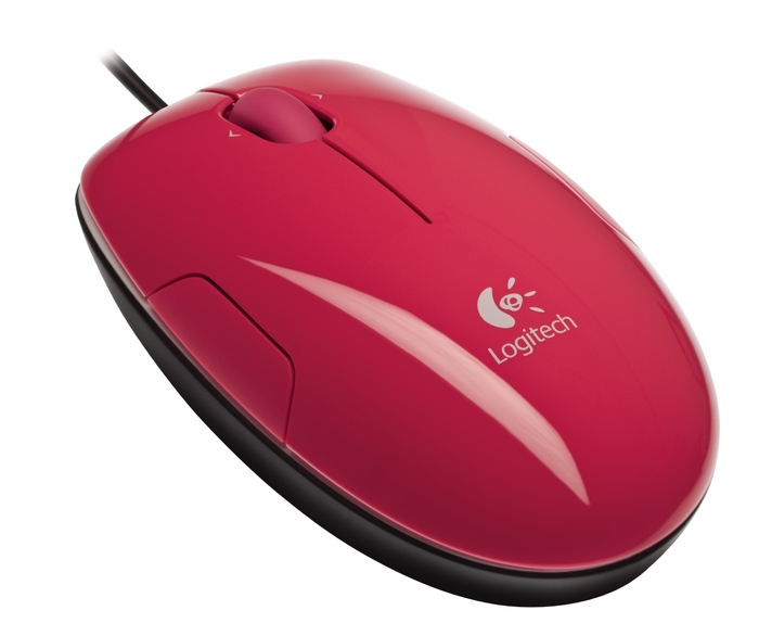 Logitech LS1 Laser Mouse, PINK, USB, [910-001160]