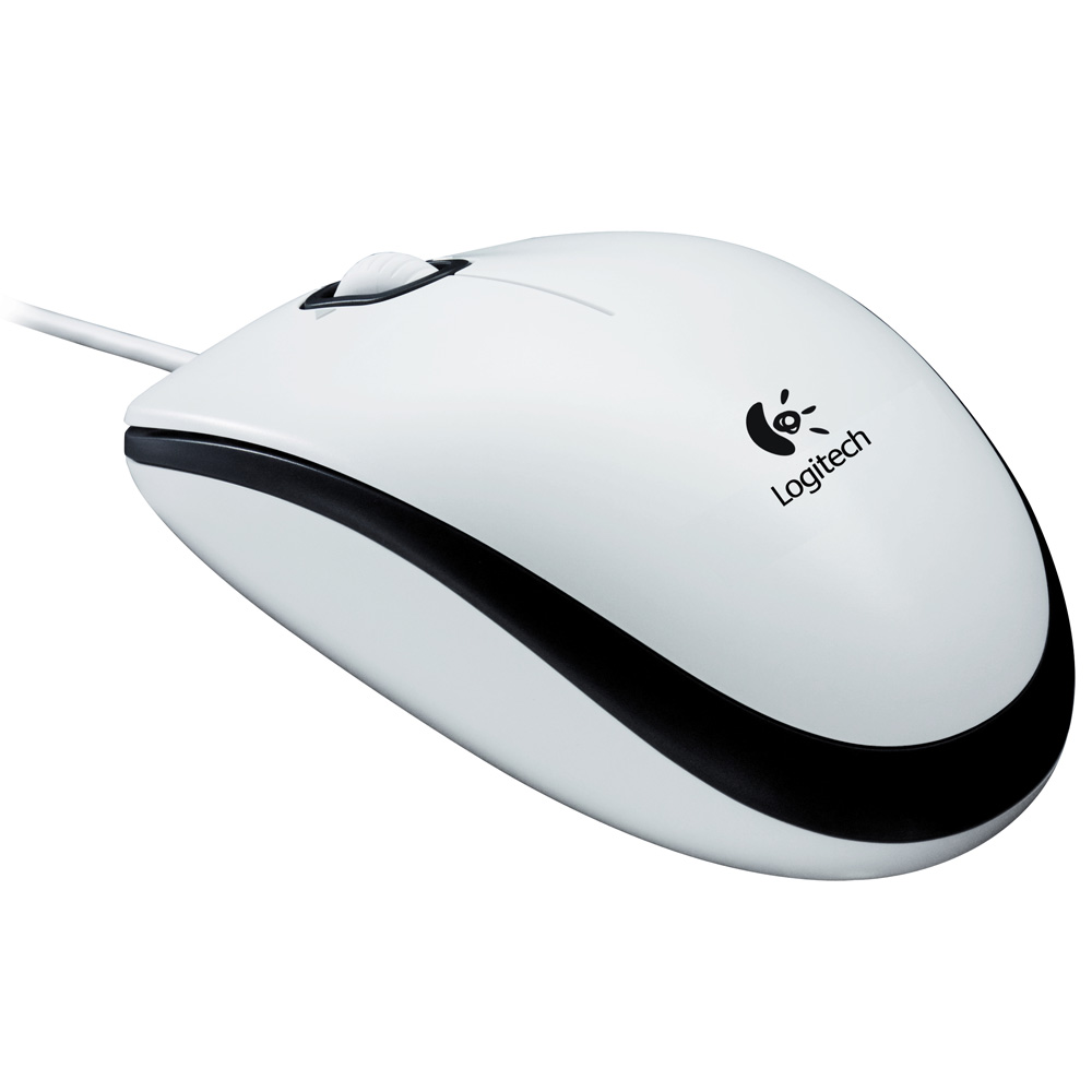 Logitech Mouse M100, White, USB, [910-001605]