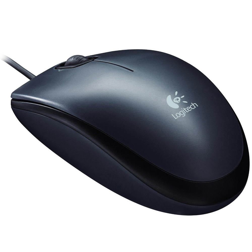 Logitech M90 Optical Mouse, USB, Dark Grey, 1000dpi, Rtl, [910-001794]