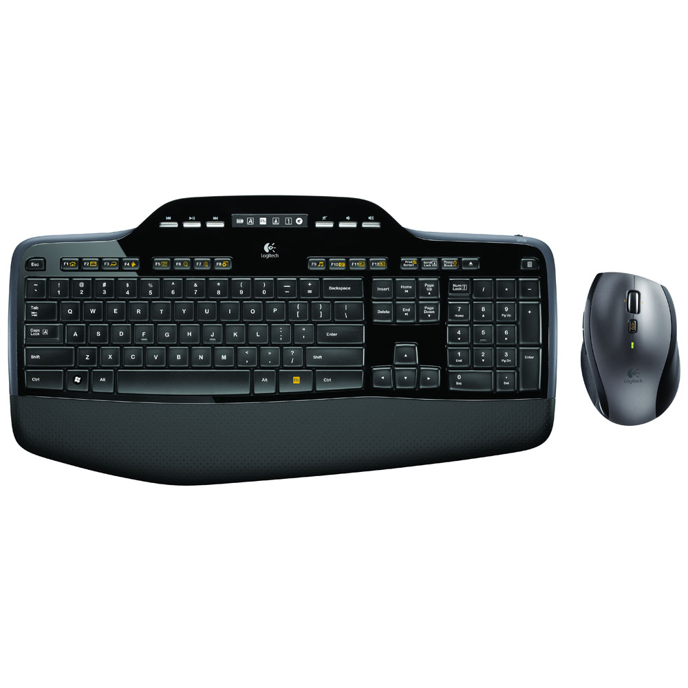 Logitech Wireless Desktop MK710 (Keybord&mouse), USB, Black, [920-002434]