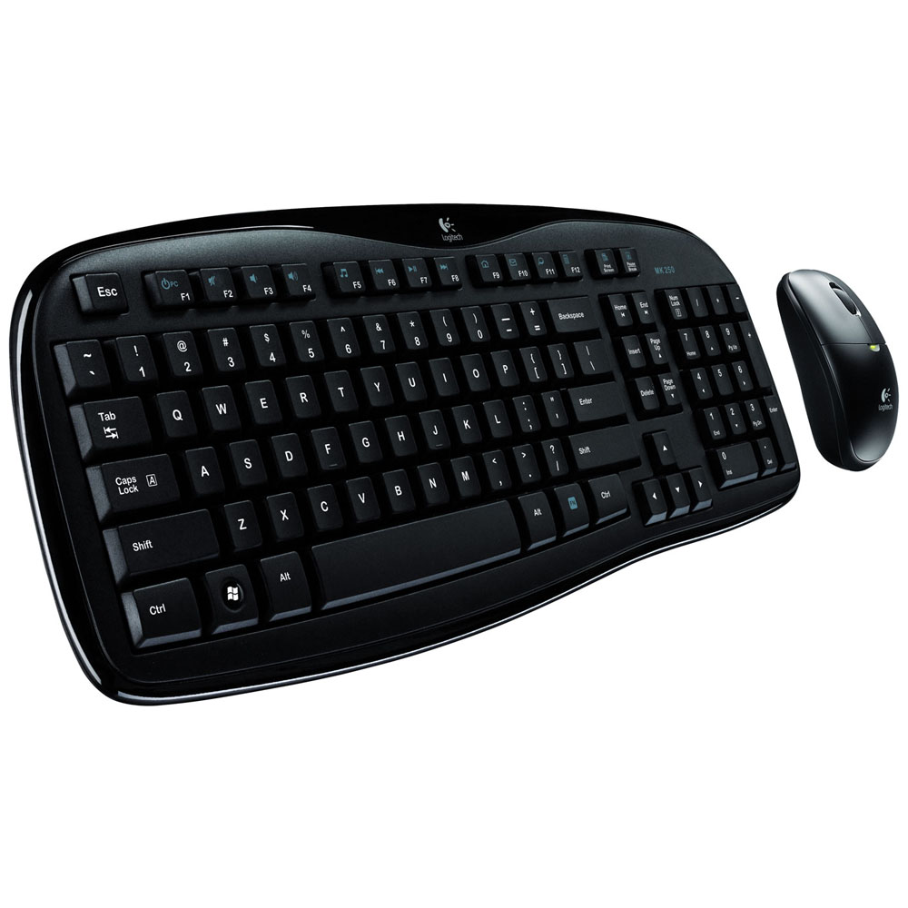 Logitech Wireless Desktop MK250 (Keybord&mouse), USB, Black, [920-002672]