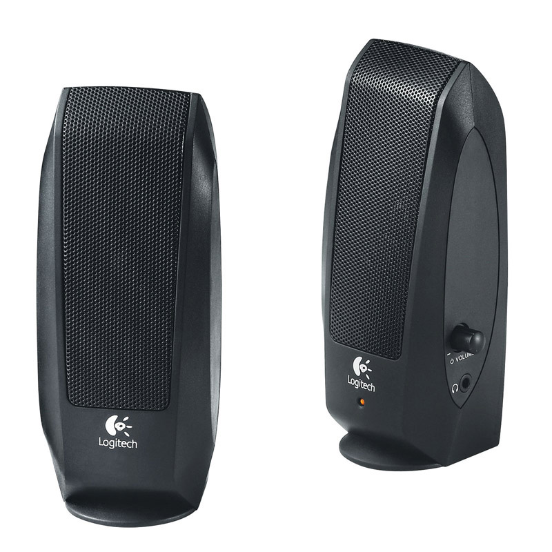 Logitech S-120 Speakers, 2.0, Black, OEM