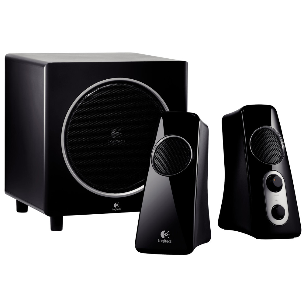 Logitech Speaker System Z523, 2.1, 40W(RMS), Black, [980-000321]