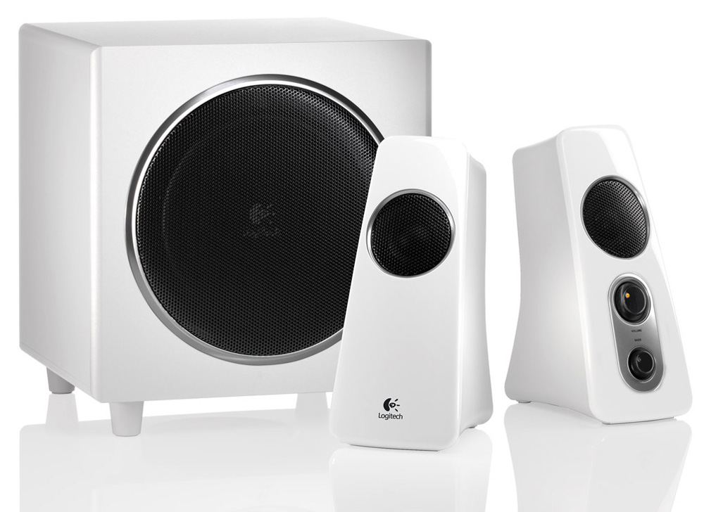 Logitech Speaker System Z523, 2.1, 40W(RMS), White, [980-000367]