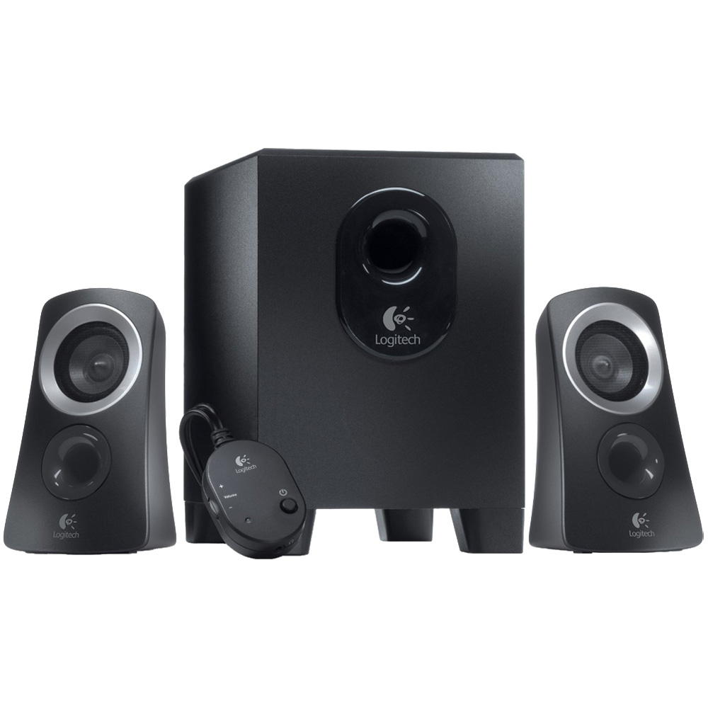 Logitech Speaker System Z313, 2.1, 25W(RMS), Black, [980-000413]