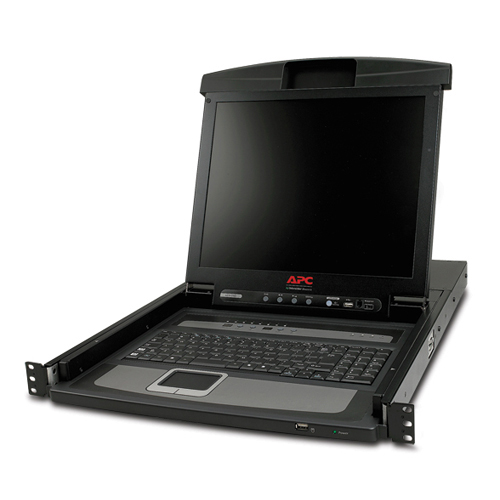 APC 17  Rack LCD Console with Integrated 8 Port Analog KVM Switch