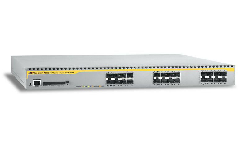 Allied Telesis Layer 3 Switch with 24 SFP slots(unpopulated), All Power Supply, except DC with soft