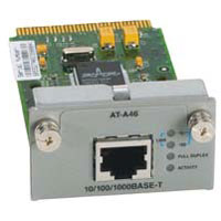 Allied Telesis Single port 10/100/1000T copper gigabit module for 8024M, 8016F and 8500 series switches