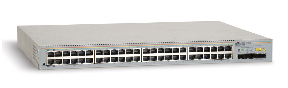 Allied Telesis 48 port 10/100/1000TX WebSmart switch with 4 SFP bays