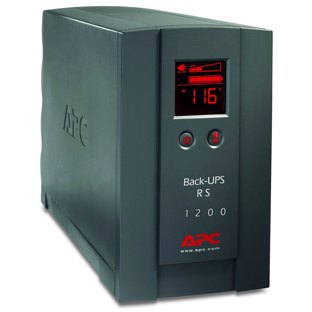    APC Back-UPS RS 1200VA/720W, 230V, LCD, USB Interface, Cold-start, Data line Surge Protection (DSL RJ-11), Hot Swap Batteries, PowerChute