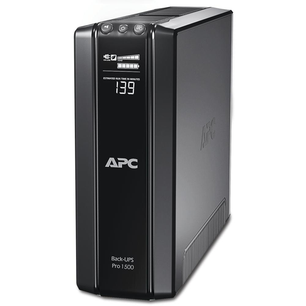    APC Back-UPS Pro Power Saving RS, 1500VA/865W, 230V, AVR, 10xC13 outlets (5 Surge and 5 batt.), XL (1BR24BP(G)), Data/DSL protrct, 10/100 Base-T, USB, PCh, user repl. batt., 2 y warr.