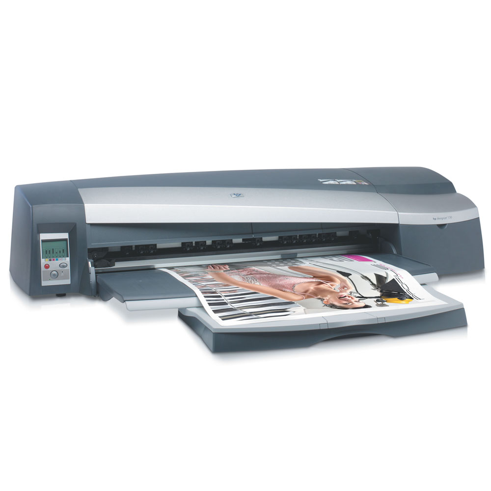   () HP DesignJet 130R (A1+, 6 color, 2400dpi, 64Mb, 12mpp(A1, normal mode), USB/Parallel/EIO, A2+ 70 sheet tray, sheet feed, roll feed, man. cutter, replace C7791F)