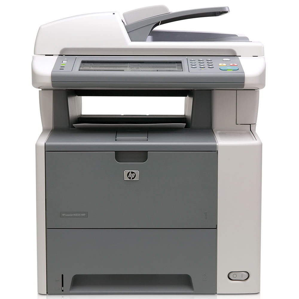 -   HP LaserJet M3035 MFP (p/c/s, A4, 1200dpi, 33ppm, 256Mb, 40Gb, 2trays 100+500, ADF 50, Duplex, USB/LAN/FIH/EIO)