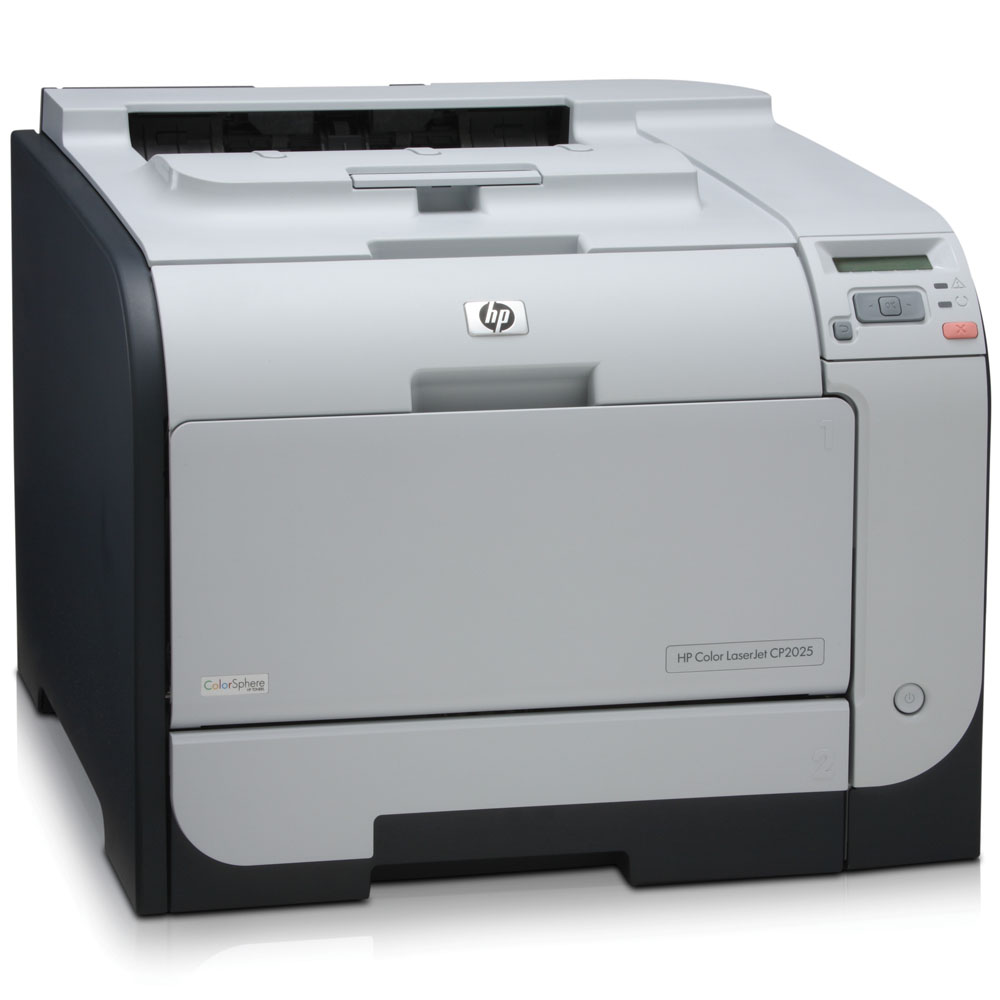      HP Color LaserJet CP2025   (A4, 600x600dpi, 20(20)ppm, ImageREt3600, 128Mb, 2trays 50+250, USB, Postscript3, 4Cartriges1200pages in box )