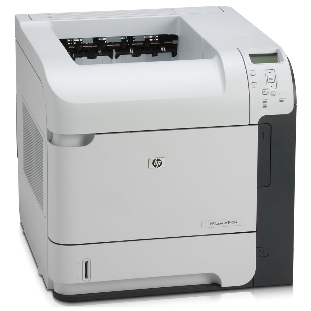 -   HP LaserJet P4014 (A4, 1200dpi, 43ppm, 96Mb, 2 trays 500+100, USB/EIO, Postscript)