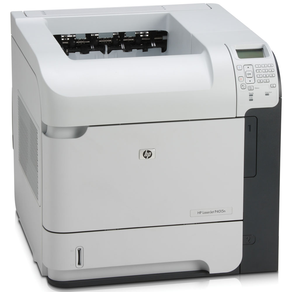 -   HP LaserJet P4015n (A4, 1200dpi, 50ppm, 128Mb, 2 trays 500+100, USB/GigEth/EIO, Postscript)