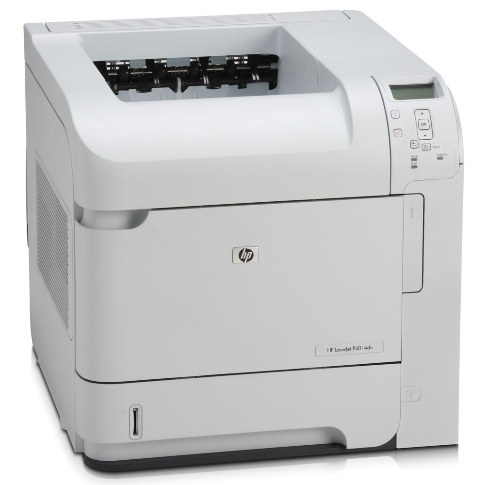 -   HP LaserJet P4014dn (A4, 1200dpi, 43ppm, 128Mb, 2 trays 500+100, Duplex, USB/GigEth/EIO, Postscript)