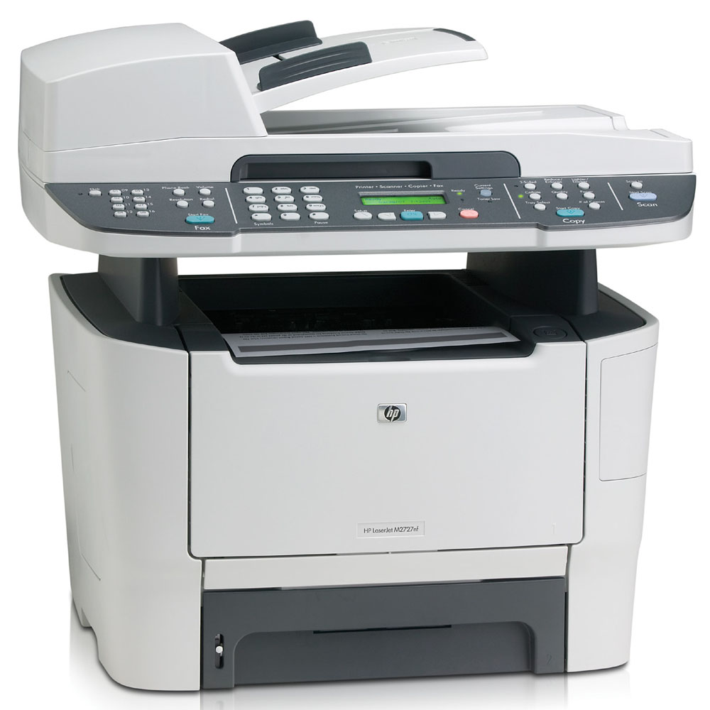 -   HP LaserJet M2727nf mfp (p/c/s/f, A4, 1200dpi, 26ppm, 64Mb, Duplex,2 trays 50+250, ADF 50 sheets, USB/LAN, Flatbed, replace Q6500A)