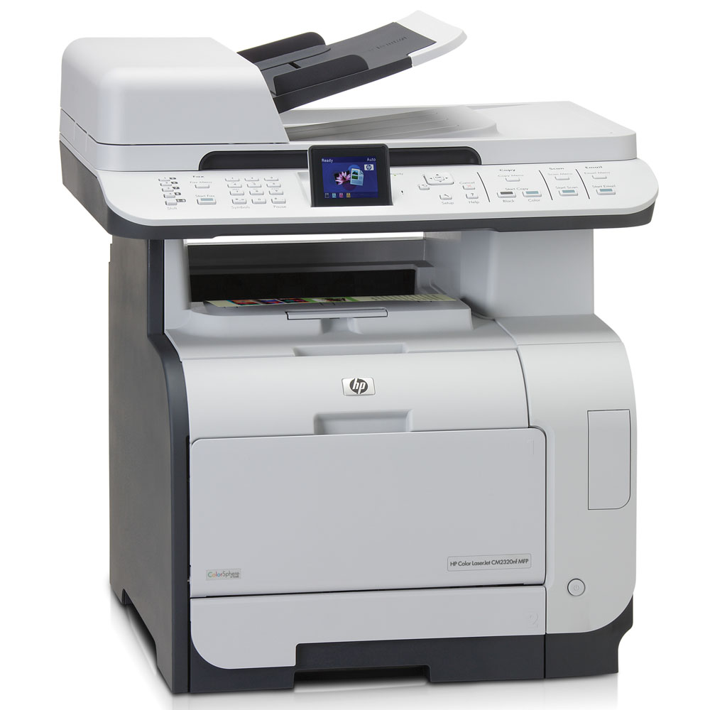    HP Color LaserJet CM2320nf MFP (p/s/c/f, A4, 600dpi, 20(20)ppm, 160Mb, 2 trays 50+250, ADF 50 sheets, LCD, USB/LAN, replace Q3948A)