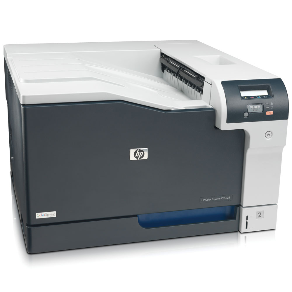      HP Color LaserJet Professional CP5225 Printer   (A3, 600dpi, 20(20)ppm, 192Mb, 2trays 250+100, USB)