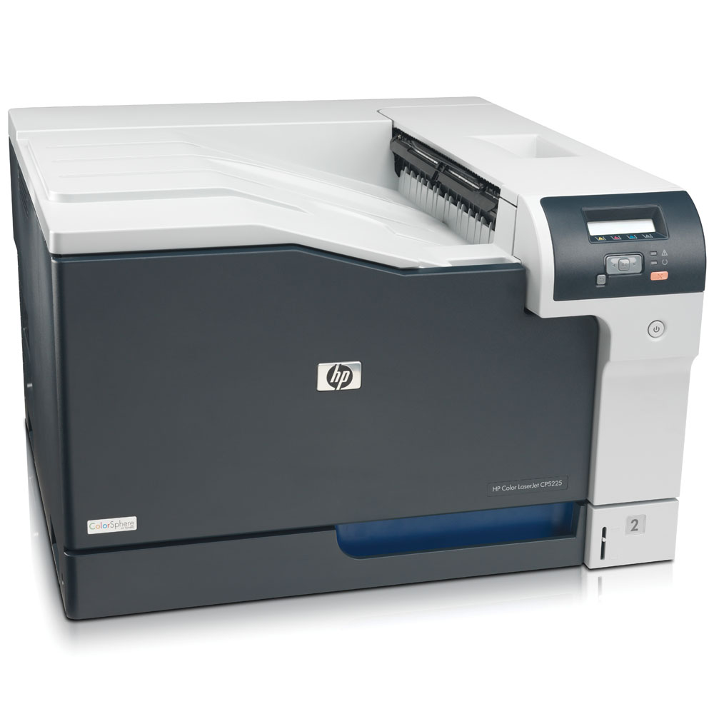      HP Color LaserJet Professional CP5225n Printer   (A3, 600dpi, 20(20)ppm, 192Mb, 2trays 250+100, USB/LAN)