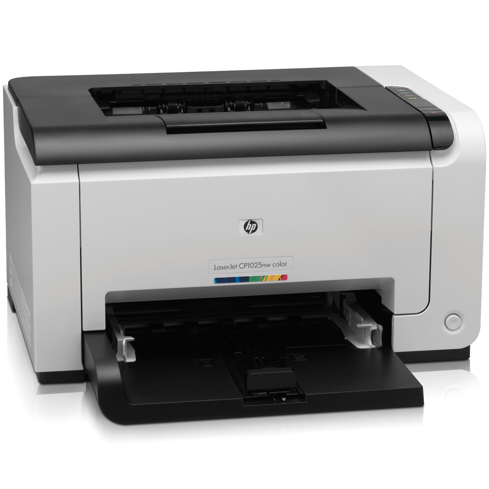    HP Color LaserJet Pro CP1025nw (A4, 600x600dpi, 4(16) ppm, 64Mb, 1 tray 150, USB, LAN, Wireless, replace CC376A)