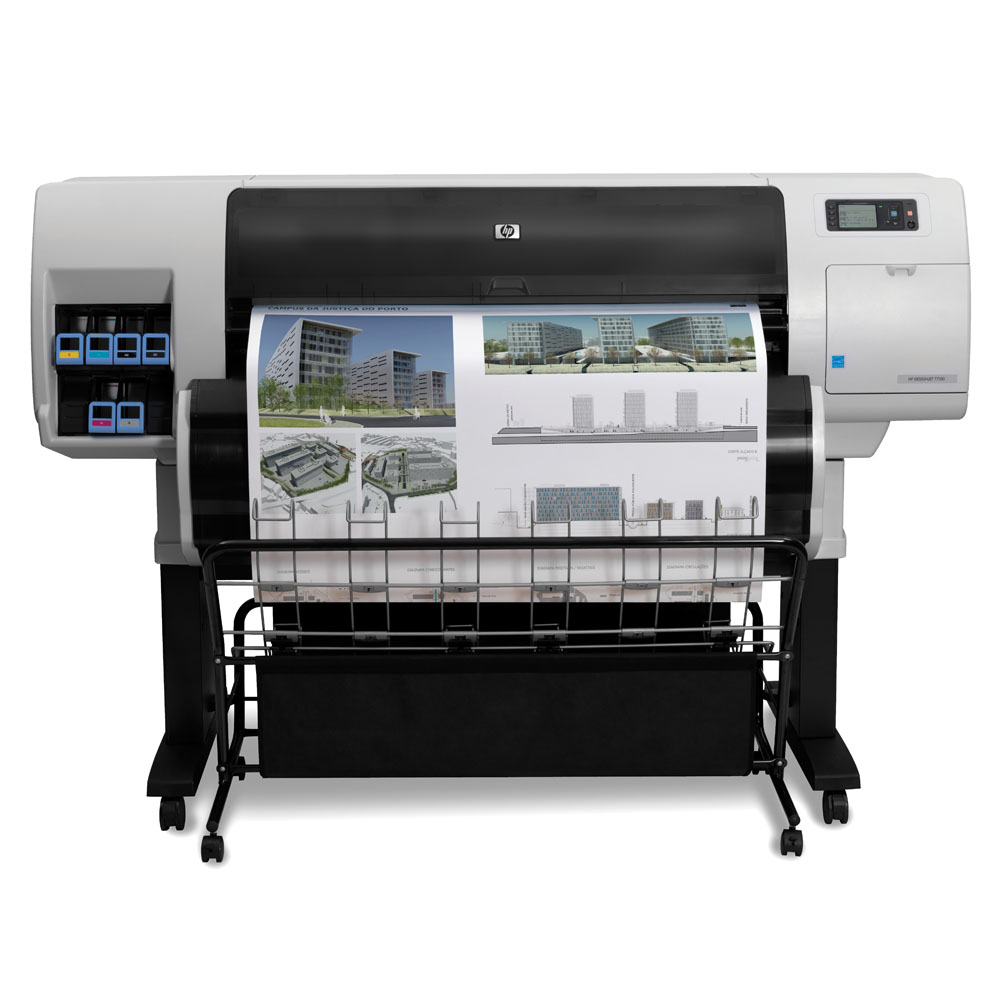     () HP Designjet T7100   (42 , 2400x1200dpi, 117,5 m2/h (fast, color image), 32GB, HDD 160 GB, stand, 2 rolls, 6 cartridges/3printheads, LAN/USB/EIO)