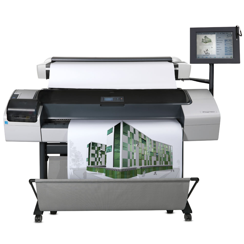    HP Designjet T1200 HD MFP (Printer 44-inch,2400x1200dpi,PS;Scanner CCD 42-inch,9600dpi,48bit;Copier;PC;DVD-RW;LAN, replace CK841A)