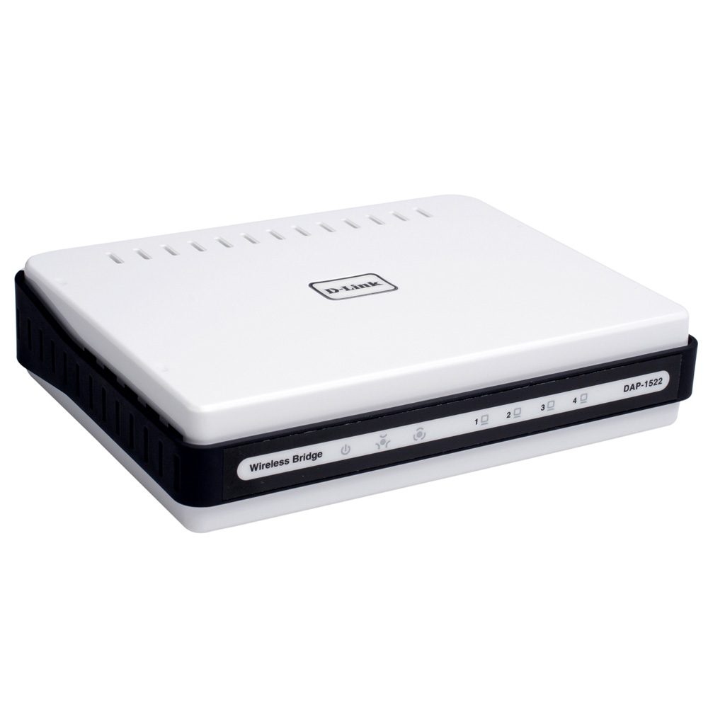 D-Link DAP-1522, DualBand High-Speed Bridge, AP, 4x10, 100, 1000BASE-TX, 802.11n