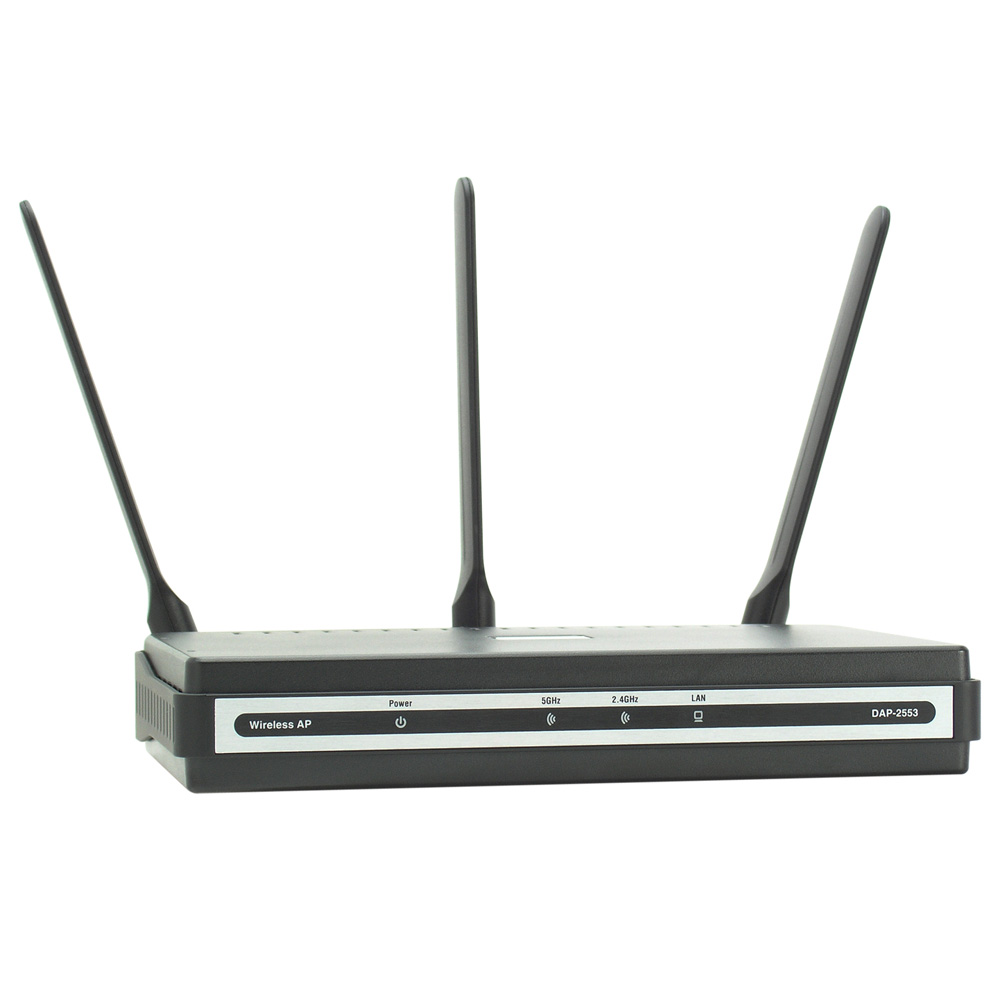 D-Link DAP-2553, DualBand Wireless Access Point with PoE, 1x10, 100, 1000BASE-TX, 802.11n