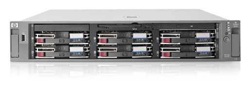 NAS сервер HP ProLiant DL380G5 x64 SAN Storage Server (included: E5345 (2.33GHz), 4GB (2*2GB) SDRAM, Dual NC373i Gigabit LAN, SA P400/512MB BBWC (RAID 0/1/1+0/5/6), DVD+/-RW, 2*36GB 10k SAS SFF HDD, 2*800W PS, iLO2 Adv Lic, MS Unified Data Storage Server 2003, Enter