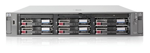 NAS  HP ProLiant DL380G5 x64 SAN Storage Server (included: E5345 (2.33GHz), 4GB (2*2GB) SDRAM, Dual NC373i Gigabit LAN, SA P400/512MB BBWC (RAID 0/1/1+0/5/6), DVD+/-RW, 2*36GB 10k SAS SFF HDD, 2*800W PS, iLO2 Adv Lic, MS Unified Data Storage Server 2003, Enter