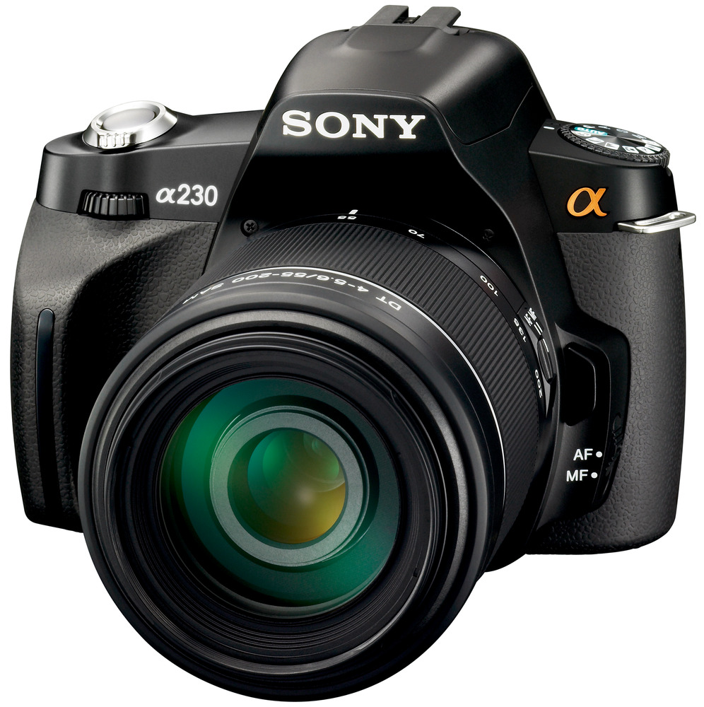  Sony Alpha DSLRA230Y 18-55mm + 55-200mm Kit 10,2Mp MS Duo/SDHC 2,7 