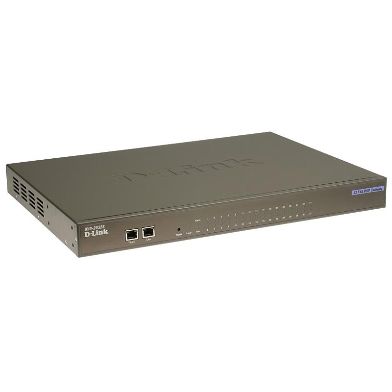 D-Link DVG-2032S, 16CORU, VoIP modular Gateway, 16хFXS, 1x10, 100BASE-TX (LAN), 1x10, 100BASE-TX (WAN), 1 open slot, 1U