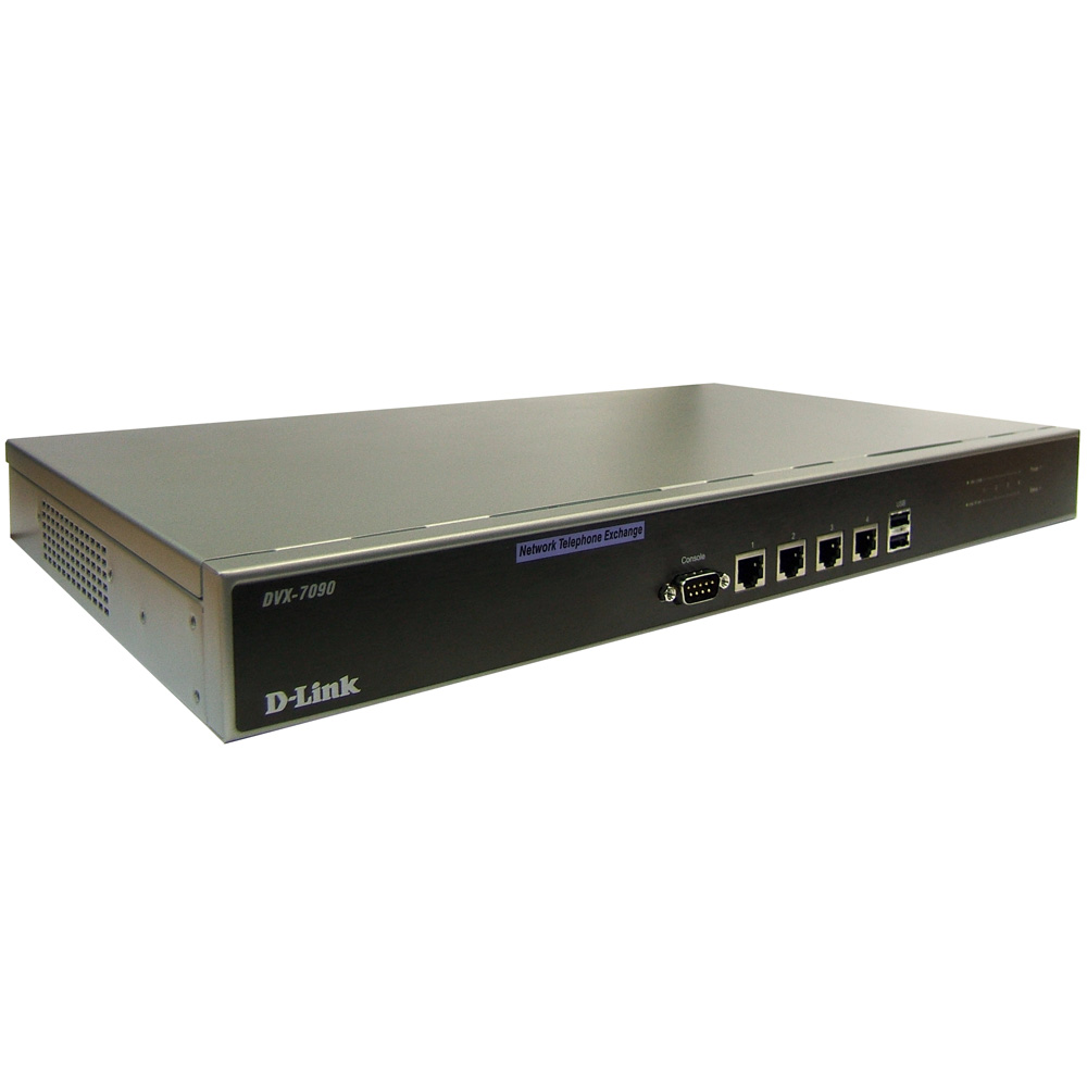 D-Link DVX-7090, VoIP router, 4x10/100Base-TX (LAN), Up to 90 concurrent calls per