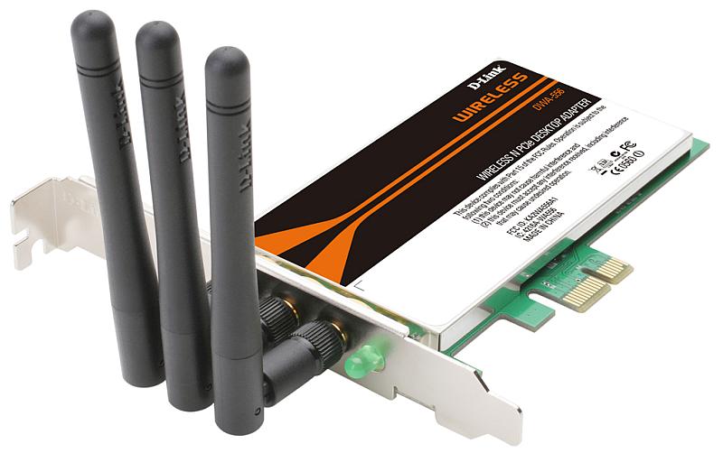D-Link DWA-556, PCI-Express adapter, Extreme N, 802.11n