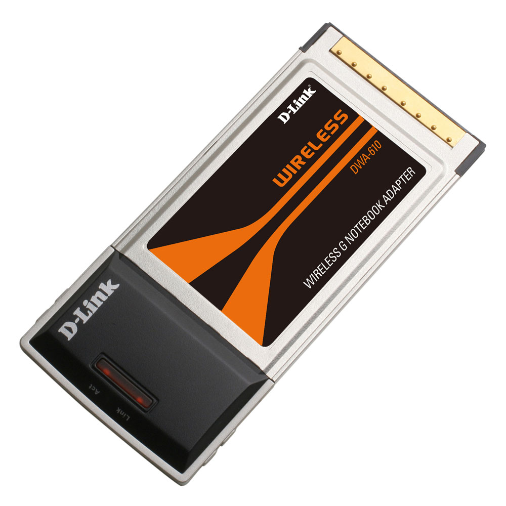 D-Link DWA-610, Wireless CardBus Adapter, 802.11g (54Mbps)