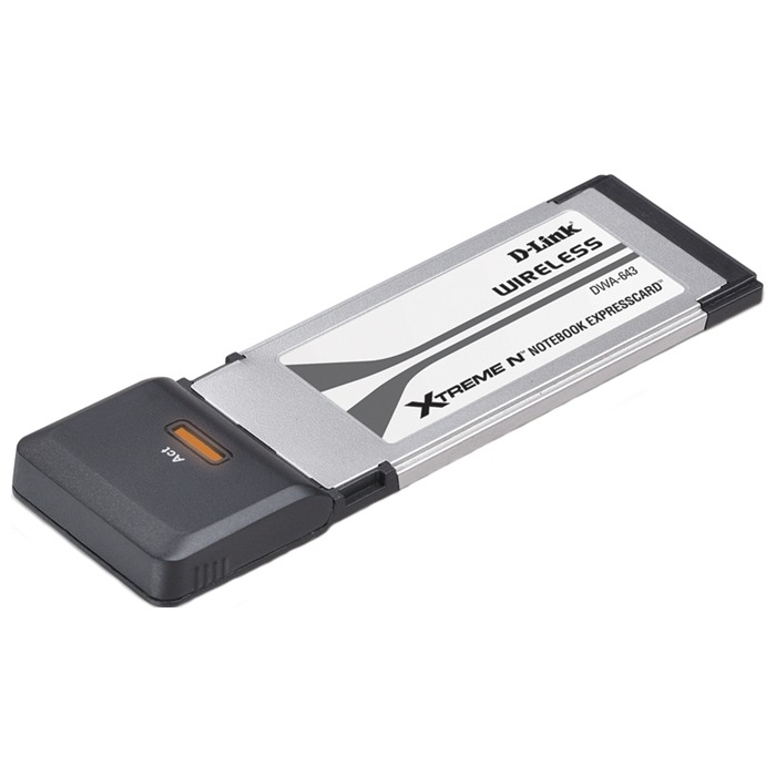 D-Link DWA-643, Wireless Extreme N Notebook Expresscard adapter, 802.11n