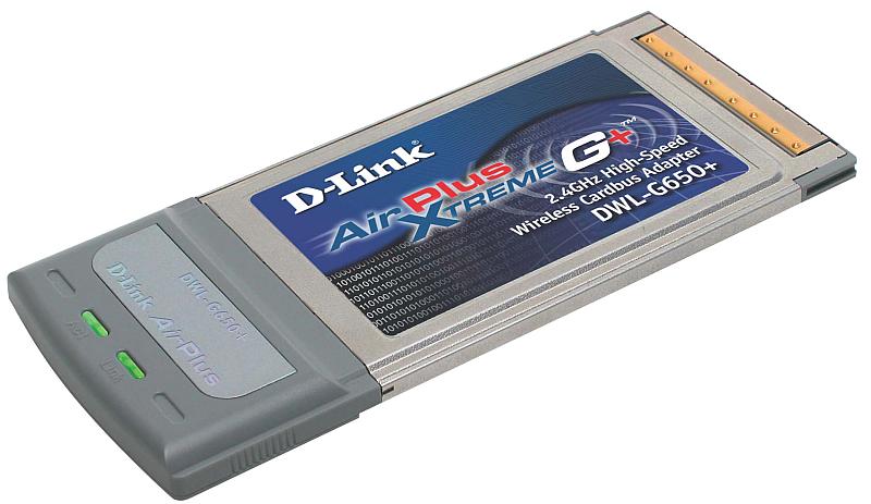D-Link DWL-G650+, CardBus-wireless adapter , 802.11g (54Mbps)