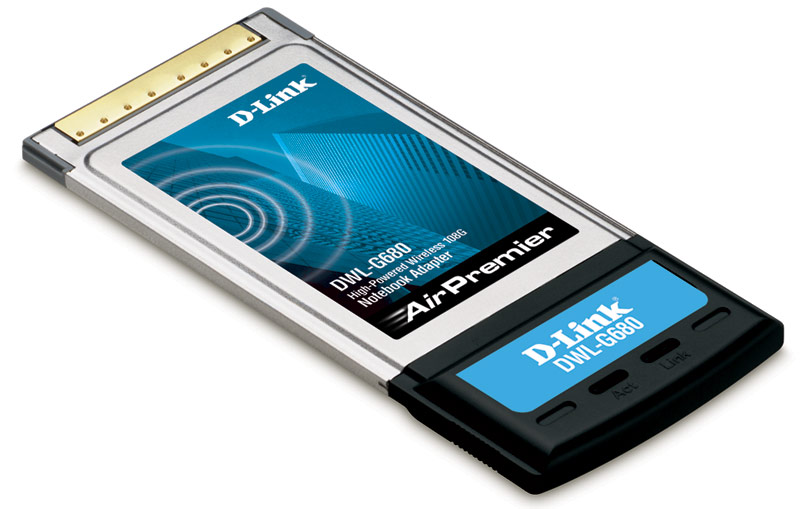 D-Link DWL-G680, High-Powered wireless CardBus Adapter , 108G, 802.11g (54Mbps, 108Mbps)
