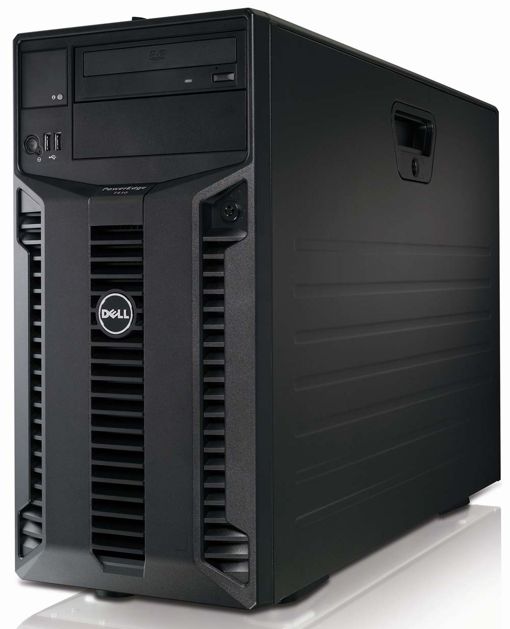  Dell PowerEdge T410 Server E5607 (2.26Ghz) 4C, 8GB (2x4GB) DR LV RDIMM, (5)*300GB SAS 6Gbps 15k rpm HotPlug 3,5-inch HDD (up to 6x3.5-inch), PERC H700A/512MB BBU (RAID 0-60), DVD+/-RW, DP Gigabit LAN, iDRAC6 Enterprise, RPS (2)*580W, LCD Diagnostics, Tower, 3y NBD