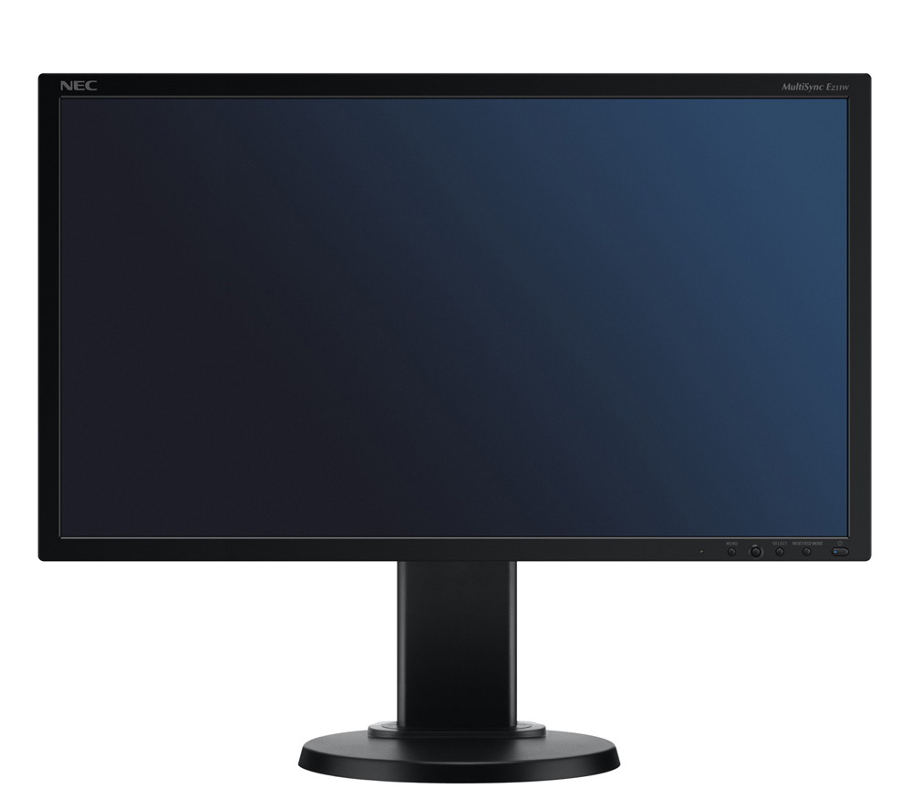 NEC 23-inchmonitor,Black; 16:9,1920x1080; 0,265mm; 5ms;250cd/m2; 1000:1; 176/170;Hight adj.:110,Swivel;Tilt;D-Sub,DVI-D,Displ.port;TCO5;ISO 9241-307(pixel failure class I)